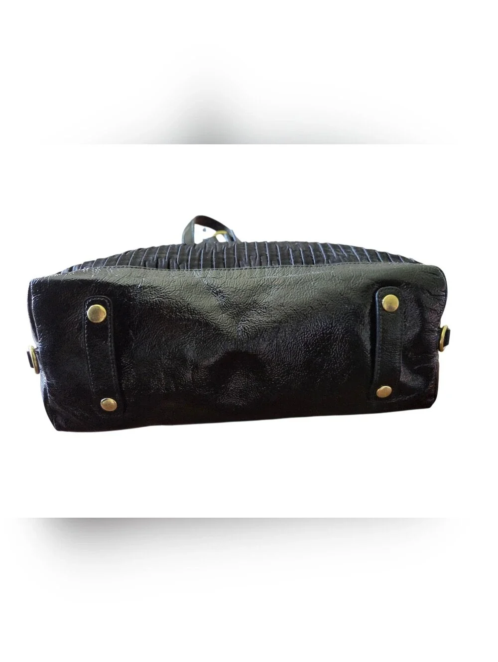 Coach Ashley Gathered Leather Satchel Black Purse F14493 Shoulder Bag Y2k